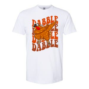 Dabble Dab Turkey Thanksgiving Softstyle CVC T-Shirt