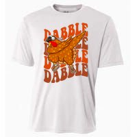 Dabble Dab Turkey Thanksgiving Cooling Performance Crew T-Shirt