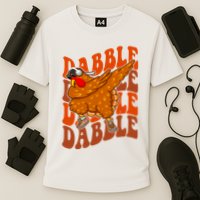 Dabble Dab Turkey Thanksgiving Performance Shirt