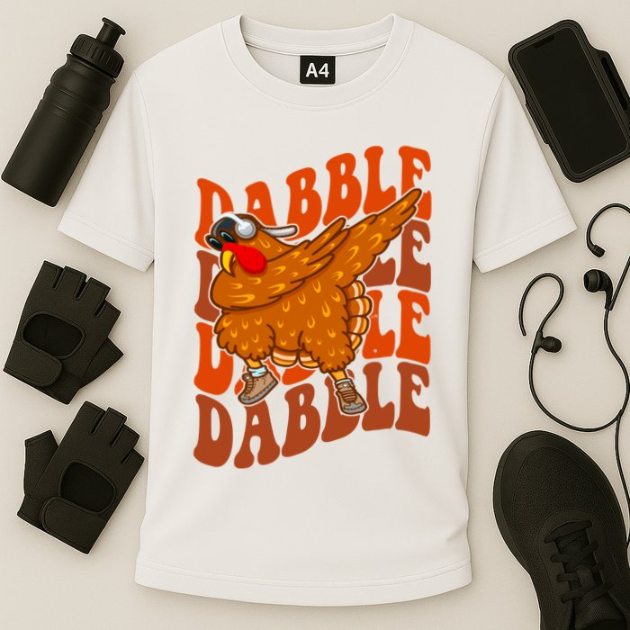 Dabble Dab Turkey Thanksgiving Performance Shirt