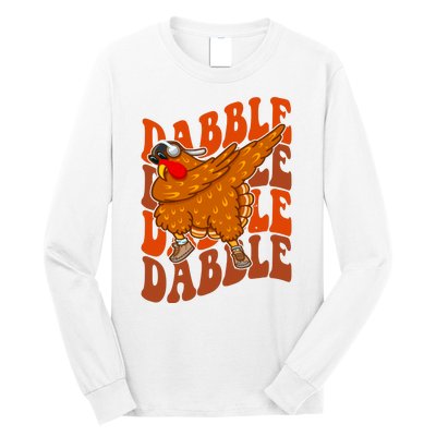 Dabble Dab Turkey Thanksgiving Long Sleeve Shirt