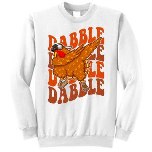 Dabble Dab Turkey Thanksgiving Sweatshirt