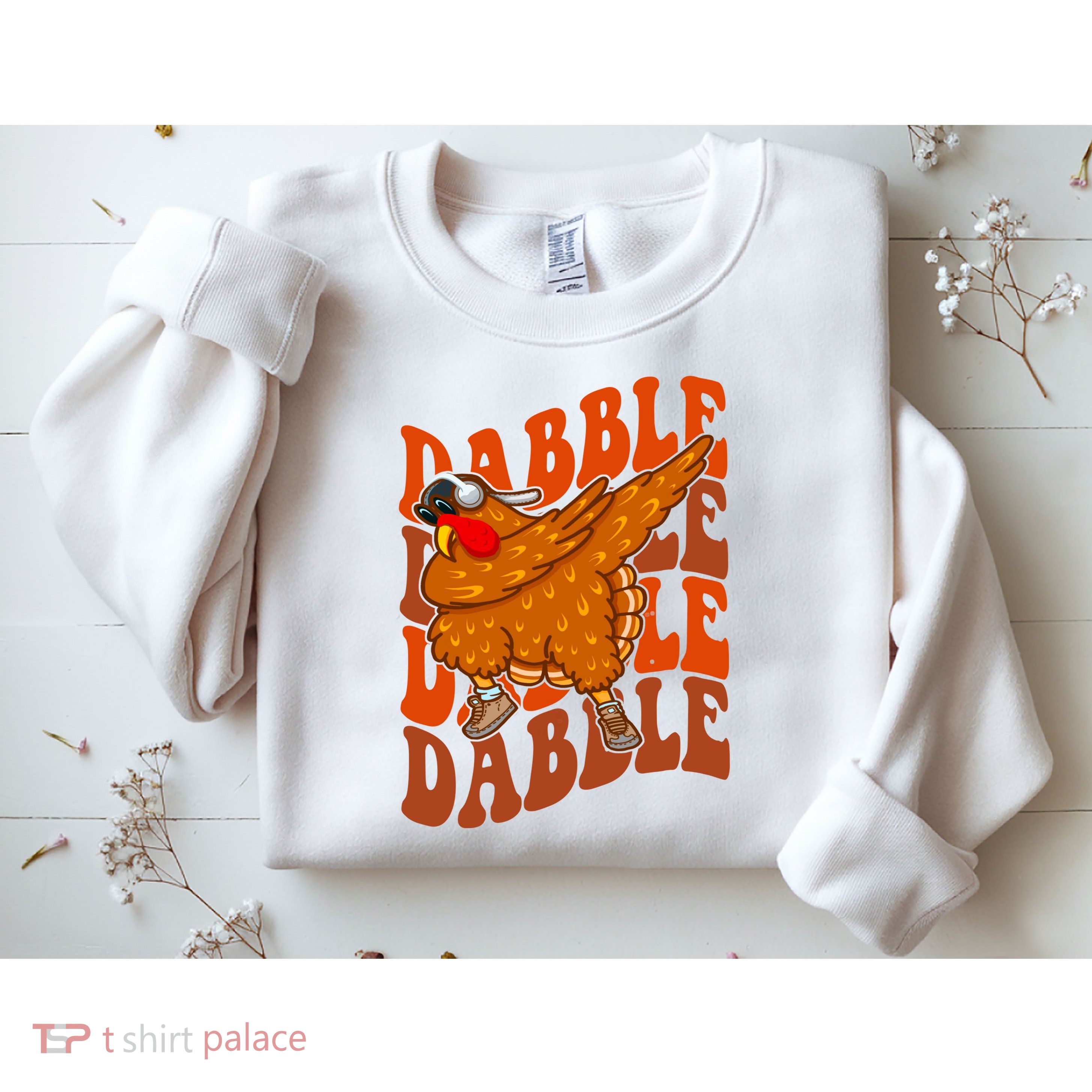 Dabble Dab Turkey Thanksgiving Sweatshirt