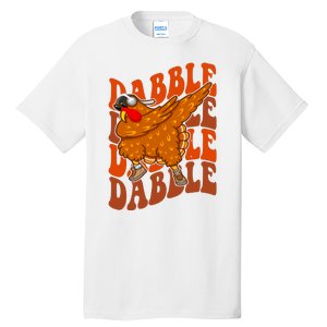 Dabble Dab Turkey Thanksgiving Tall T-Shirt