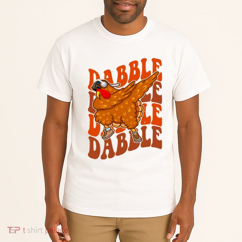Dabble Dab Turkey Thanksgiving Tall T-Shirt