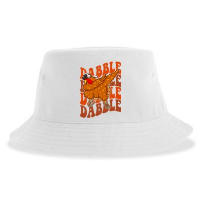 Dabble Dab Turkey Thanksgiving Sustainable Bucket Hat