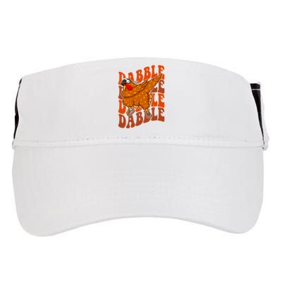Dabble Dab Turkey Thanksgiving Adult Drive Performance Visor