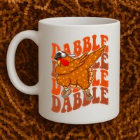 Dabble Dab Turkey Thanksgiving Mug