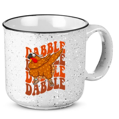 Dabble Dab Turkey Thanksgiving 15oz Campfire Ceramic Mug