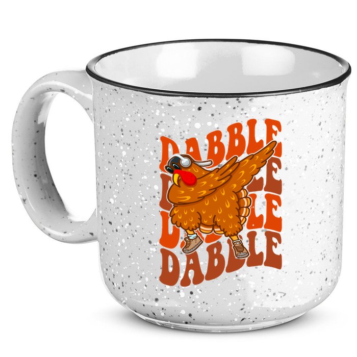 Dabble Dab Turkey Thanksgiving 15oz Campfire Ceramic Mug