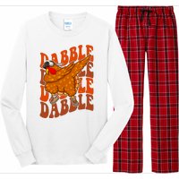 Dabble Dab Turkey Thanksgiving Long Sleeve Pajama Set