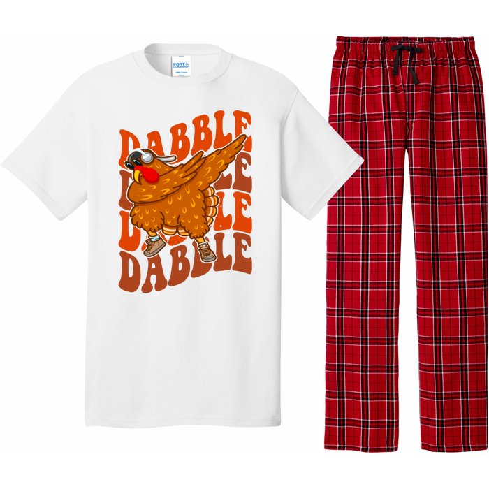 Dabble Dab Turkey Thanksgiving Pajama Set