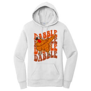 Dabble Dab Turkey Thanksgiving Women's Pullover Hoodie