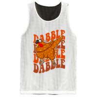 Dabble Dab Turkey Thanksgiving Mesh Reversible Basketball Jersey Tank