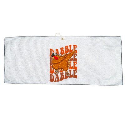 Dabble Dab Turkey Thanksgiving Large Microfiber Waffle Golf Towel