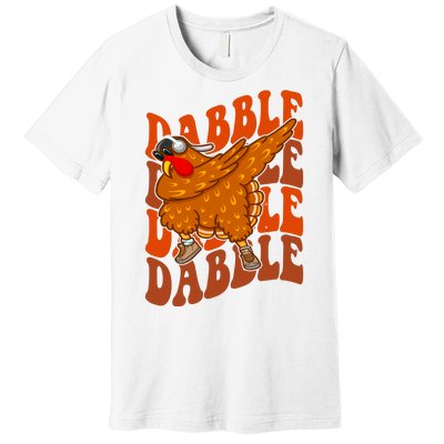 Dabble Dab Turkey Thanksgiving Premium T-Shirt