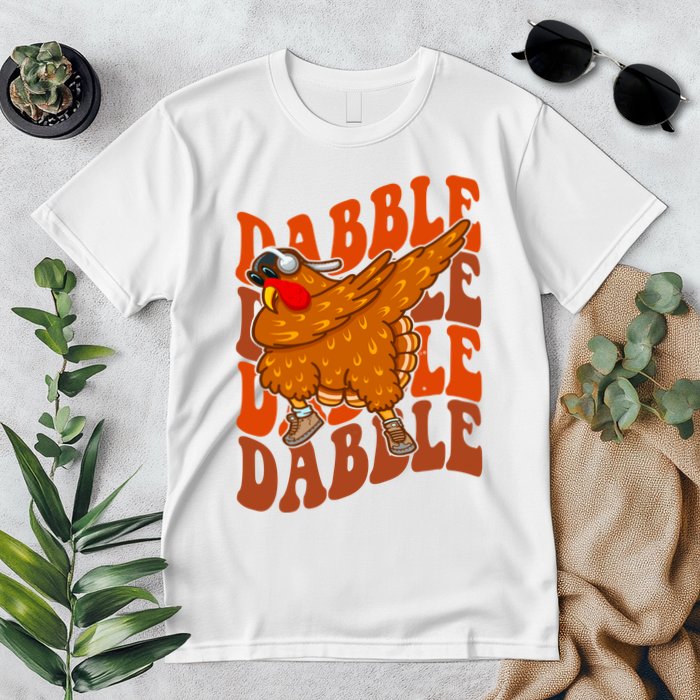 Dabble Dab Turkey Thanksgiving Premium T-Shirt
