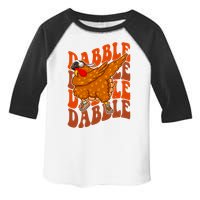 Dabble Dab Turkey Thanksgiving Toddler Fine Jersey T-Shirt