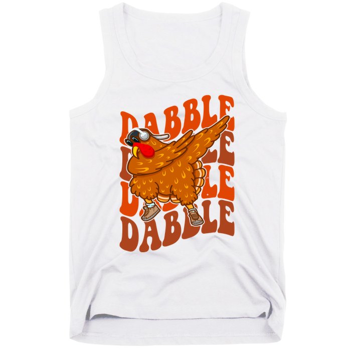 Dabble Dab Turkey Thanksgiving Tank Top