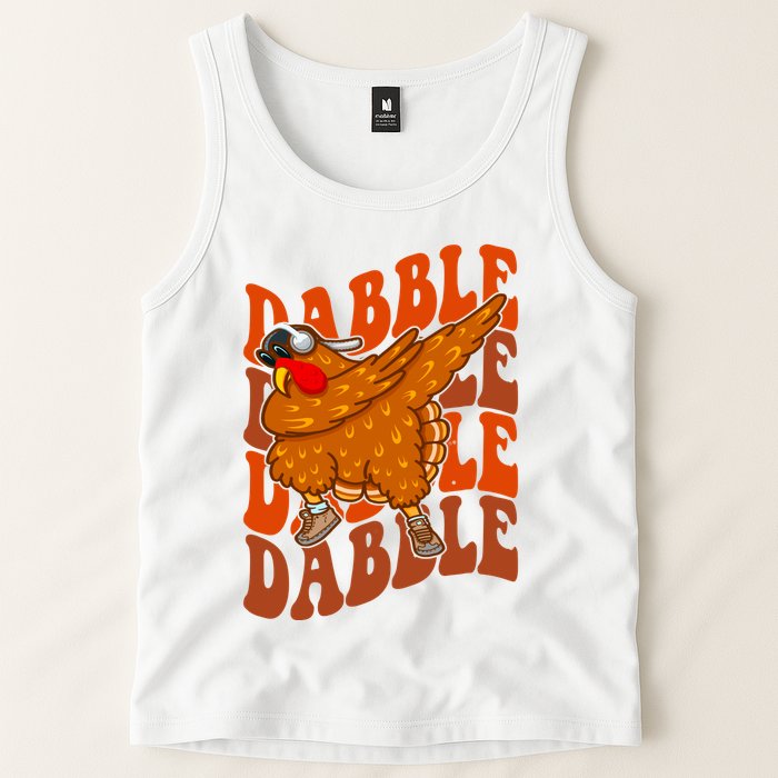 Dabble Dab Turkey Thanksgiving Tank Top