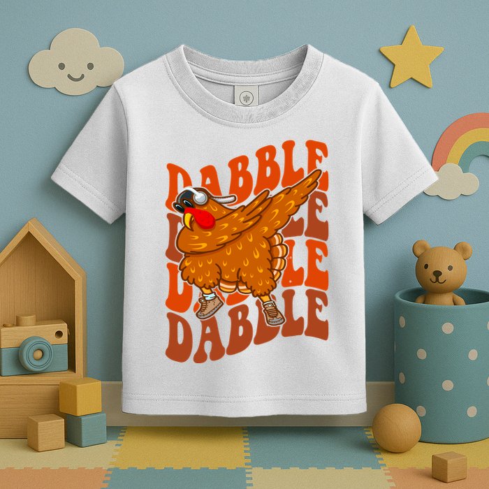 Dabble Dab Turkey Thanksgiving Toddler T-Shirt