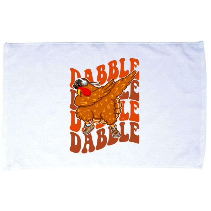Dabble Dab Turkey Thanksgiving Microfiber Hand Towel
