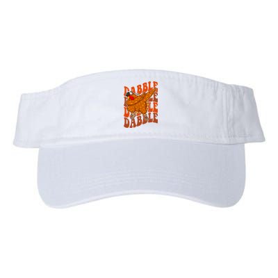 Dabble Dab Turkey Thanksgiving Valucap Bio-Washed Visor