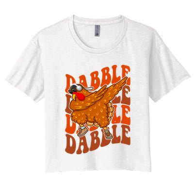 Dabble Dab Turkey Thanksgiving Crop Top