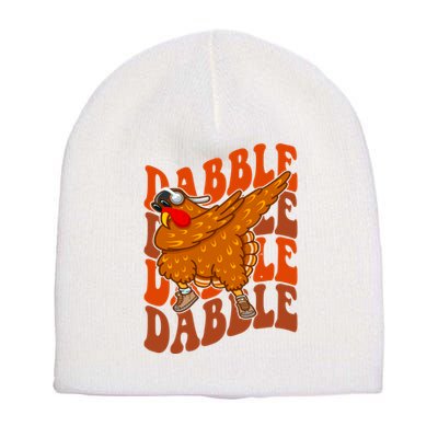 Dabble Dab Turkey Thanksgiving Short Acrylic Beanie