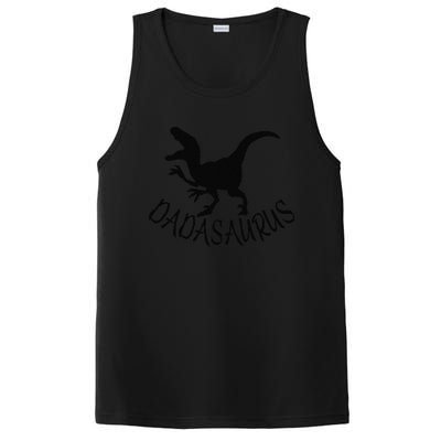 Dadasaurus Dinosaur TRex Father Day For Dad Present PosiCharge Competitor Tank