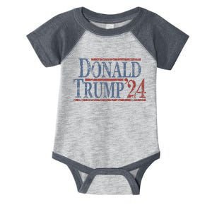 Distressed Donald Trump 2024 Infant Baby Jersey Bodysuit