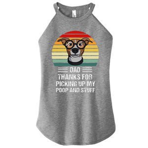 Dog Dad Thanks For Picking Up My Poop Gift Women's Perfect Tri Rocker Tank