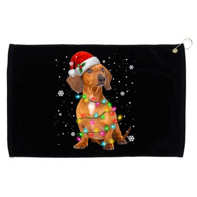 Dachshund Dogs Tree Christmas Xmas Funny Gift For Pet Dog Gift Grommeted Golf Towel