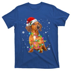 Dachshund Dogs Tree Christmas Xmas Funny Gift For Pet Dog Gift T-Shirt