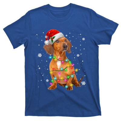 Dachshund Dogs Tree Christmas Xmas Funny Gift For Pet Dog Gift T-Shirt