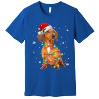 Dachshund Dogs Tree Christmas Xmas Funny Gift For Pet Dog Gift Premium T-Shirt