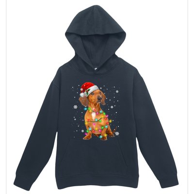 Dachshund Dogs Tree Christmas Xmas Funny Gift For Pet Dog Gift Urban Pullover Hoodie