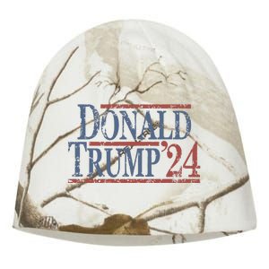 Distressed Donald Trump 2024 Kati - Camo Knit Beanie