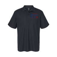 Distressed Donald Trump 2024 Softstyle Adult Sport Polo