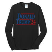 Distressed Donald Trump 2024 Tall Long Sleeve T-Shirt