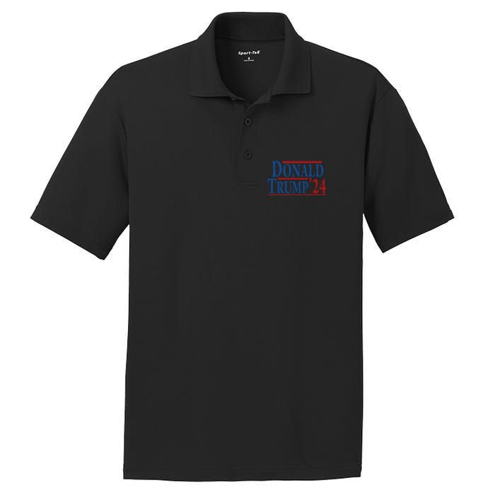 Distressed Donald Trump 2024 PosiCharge RacerMesh Polo