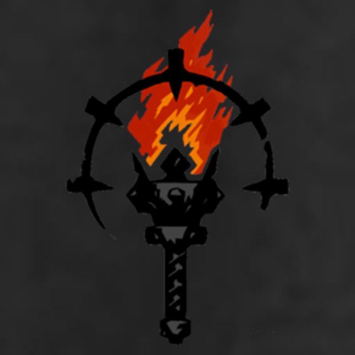 Darkest Dungeon Torch Garment-Dyed Fleece Hoodie