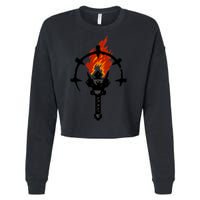 Darkest Dungeon Torch Cropped Pullover Crew