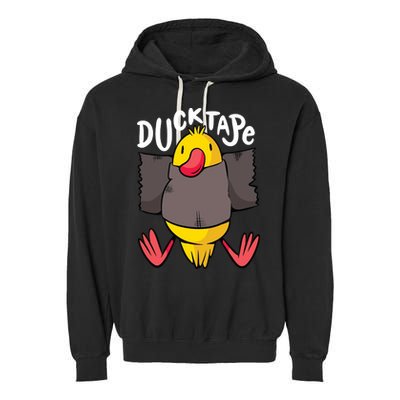 Ducktape Duck Trap Funny Duct Tape Garment-Dyed Fleece Hoodie