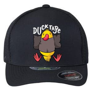 Ducktape Duck Trap Funny Duct Tape Flexfit Unipanel Trucker Cap