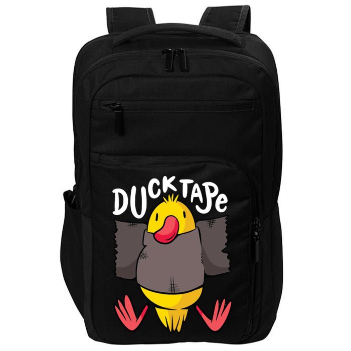 Ducktape Duck Trap Funny Duct Tape Impact Tech Backpack