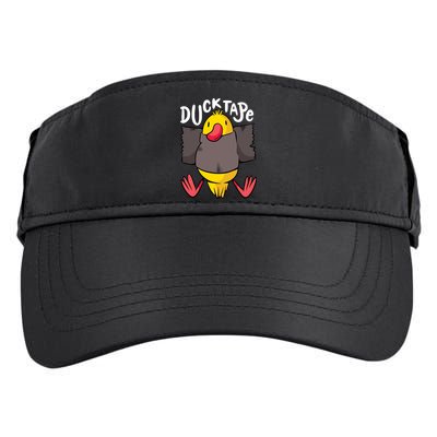 Ducktape Duck Trap Funny Duct Tape Adult Drive Performance Visor