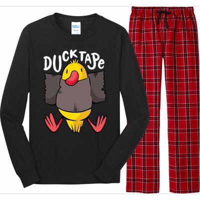 Ducktape Duck Trap Funny Duct Tape Long Sleeve Pajama Set