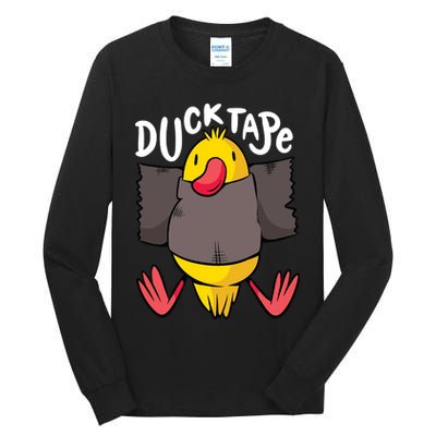 Ducktape Duck Trap Funny Duct Tape Tall Long Sleeve T-Shirt