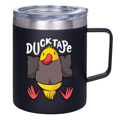 Ducktape Duck Trap Funny Duct Tape 12oz Stainless Steel Coffee Mug